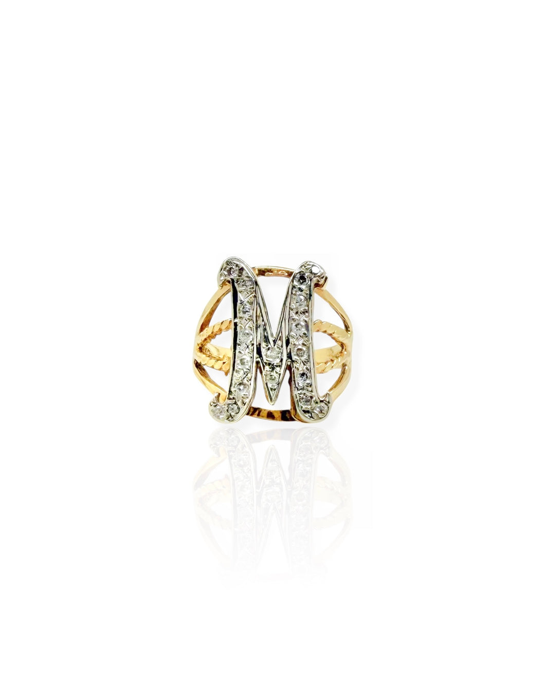 14k Gold Letter M Ring (5)