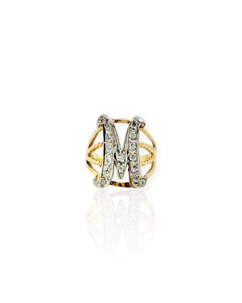 14k Gold Letter M Ring (5)