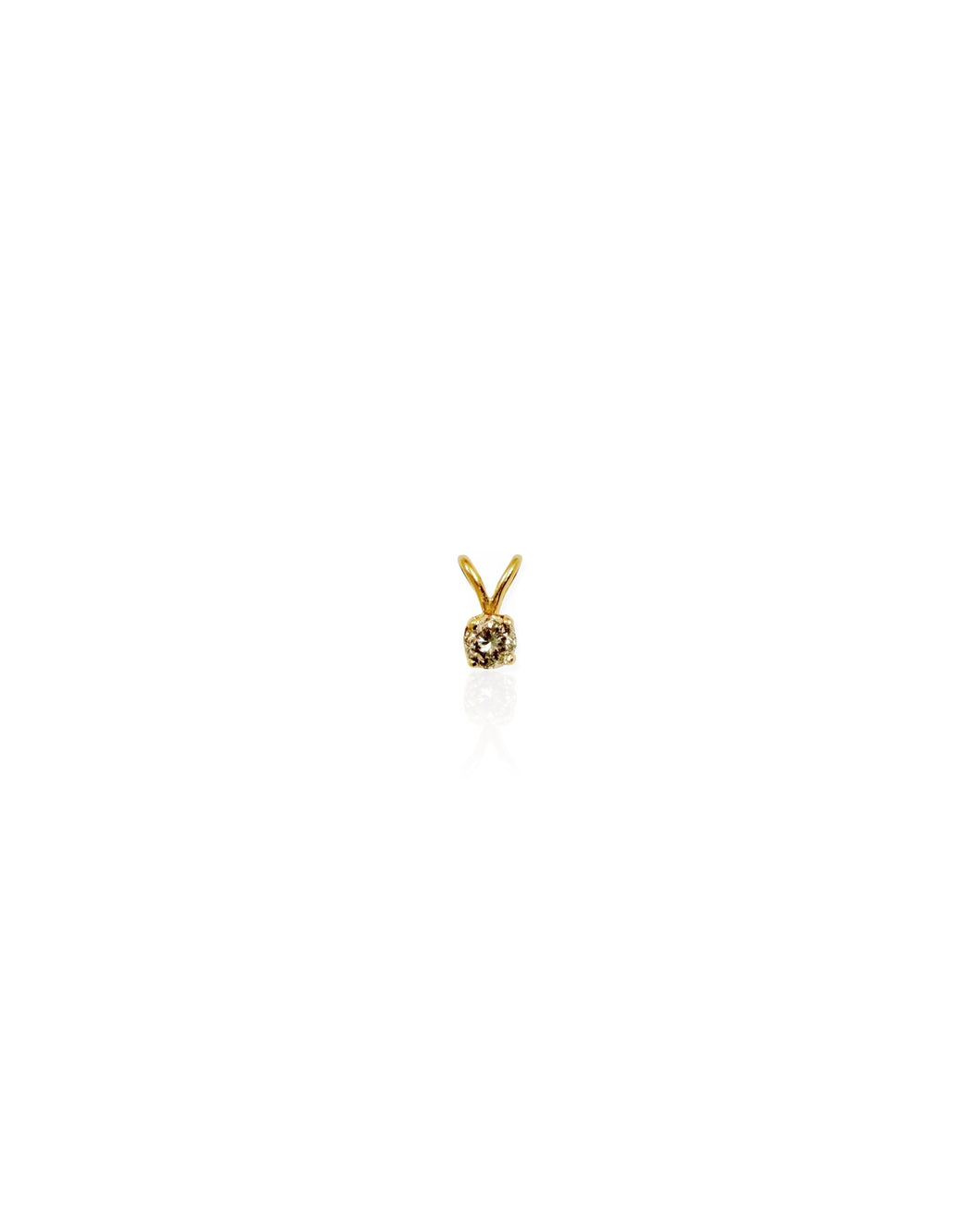 14k Gold Diamond Charm