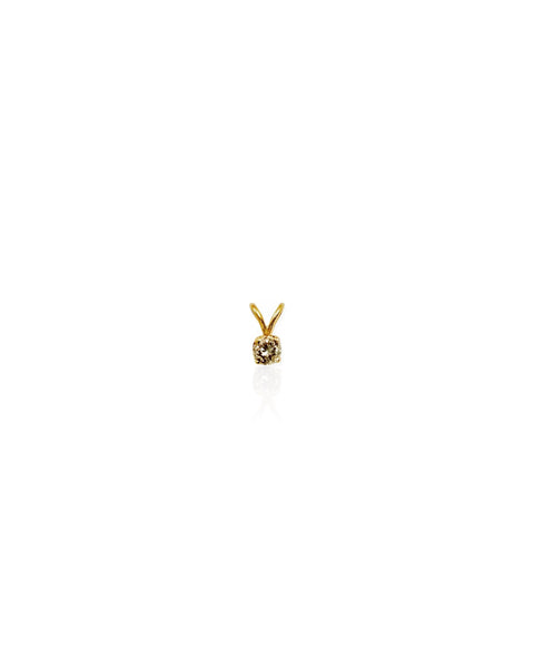 14k Gold Diamond Charm