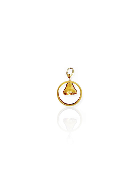 14k Gold Bell Charm