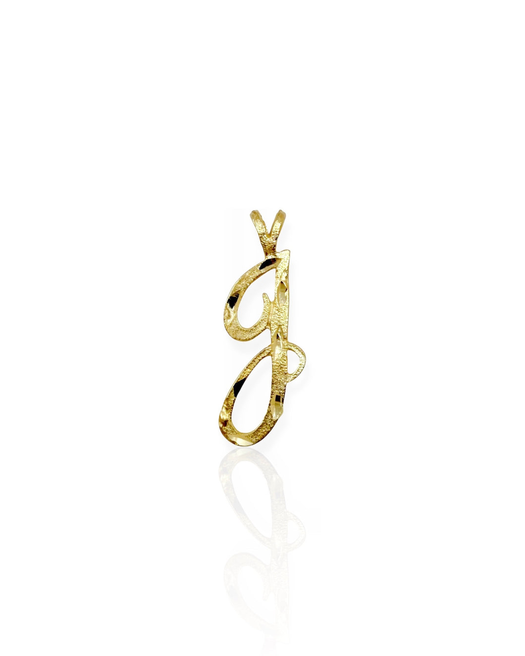 14k Gold Letter J Charm