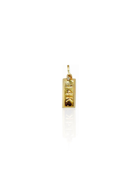 14k Gold Gold Bar Charm