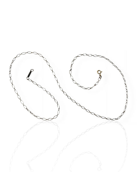 18k White Gold Tiffany Fancy Link Neckace (21.125