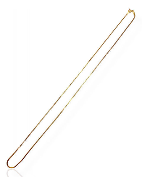 14k Gold Foxtail Chain Necklace (20