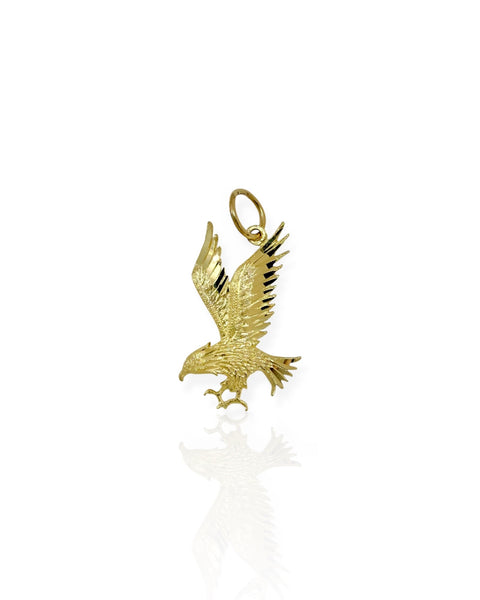 14k Gold Eagle Charm