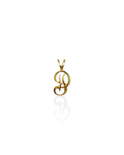14k Letter P Charm