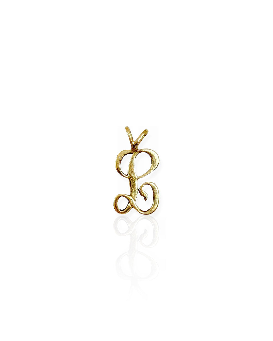 14k Gold Letter L Charm