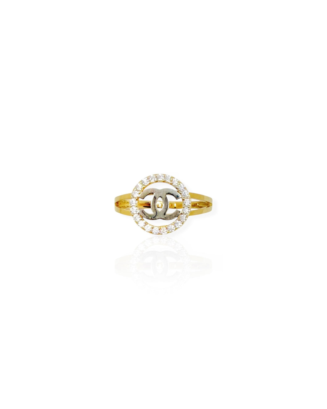 14k Gold Interlocking C Ring (6.75)