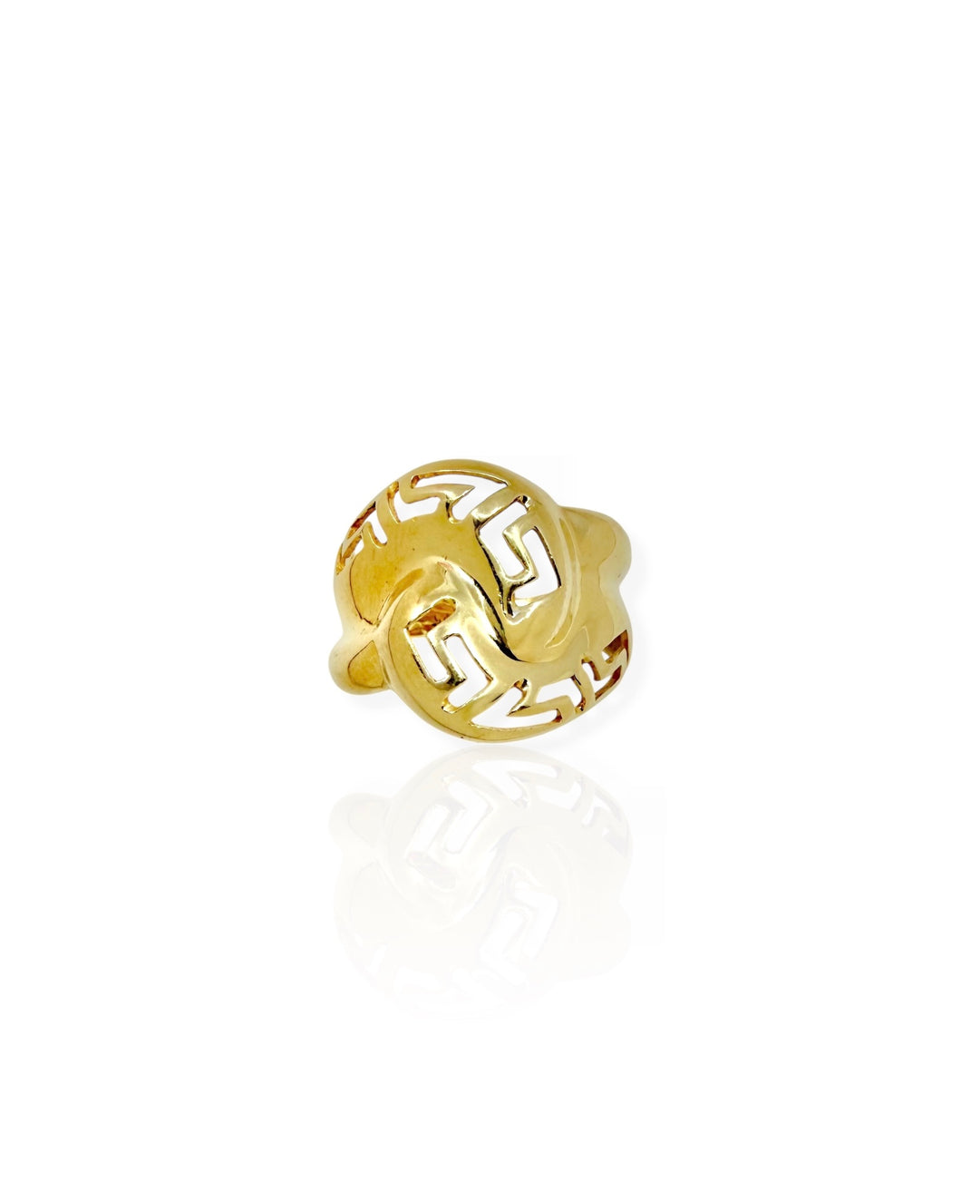 14k Gold Greek Key Knot Ring (8)