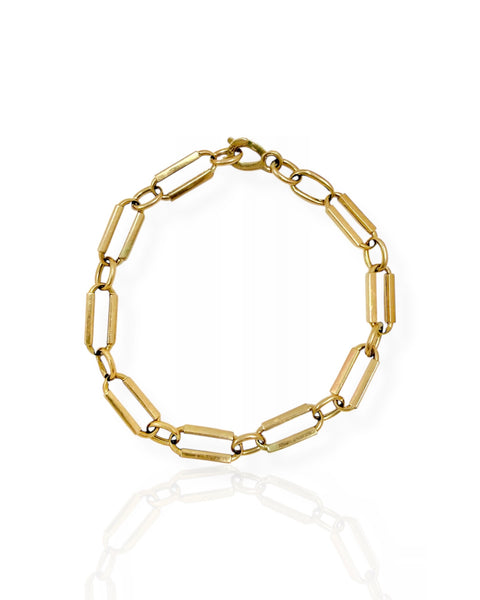 18k Gold Open Chain Bracelet (8