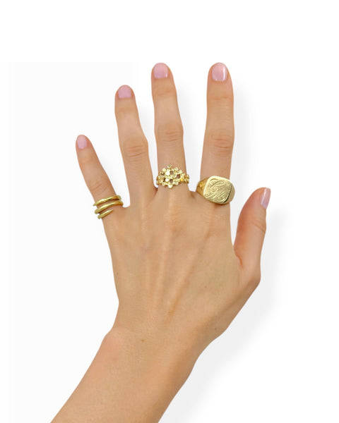 14k Gold Nugget Ring (5.75)