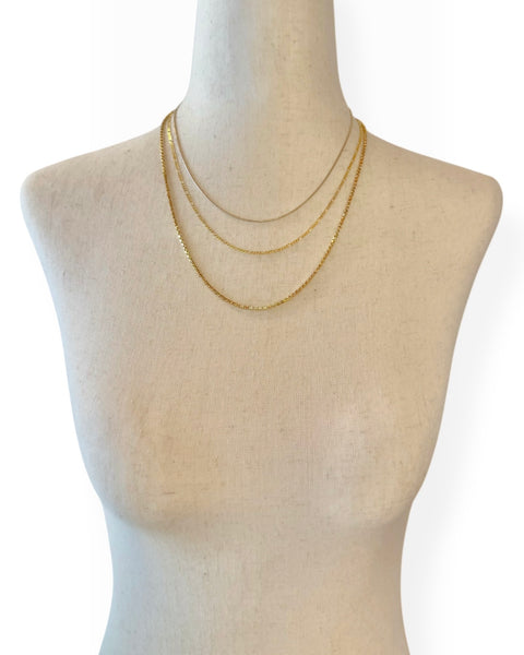 18k White Gold Snake Chain Necklace (16.5")