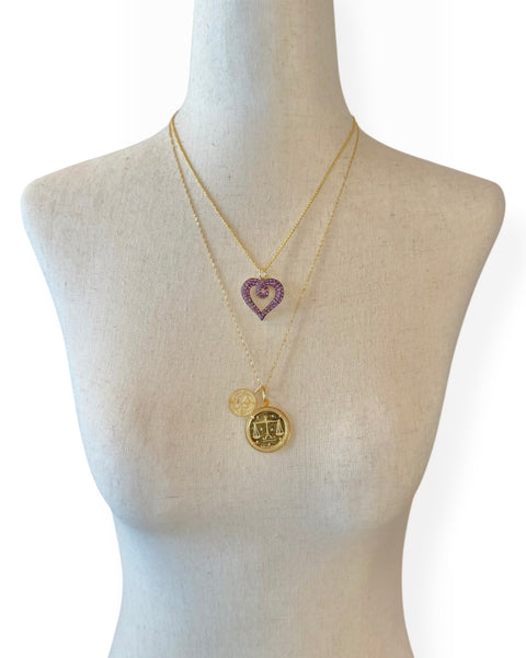 18k Gold Unoaerre by Giampaoli Libra Charm