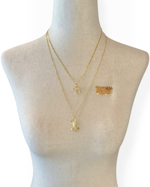 14k Gold Eagle Charm