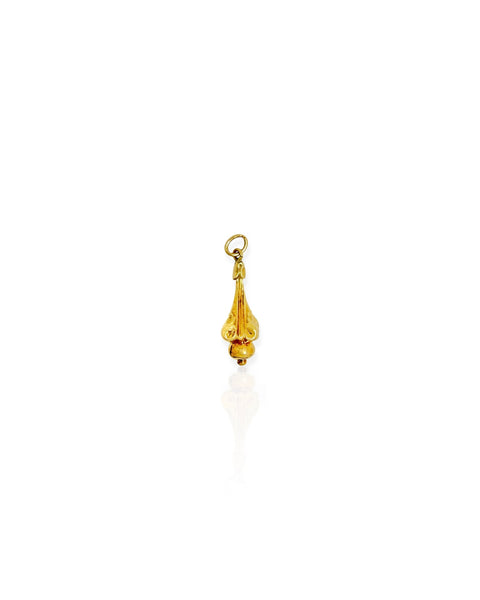 14k Gold Ornate Pendulum Charn