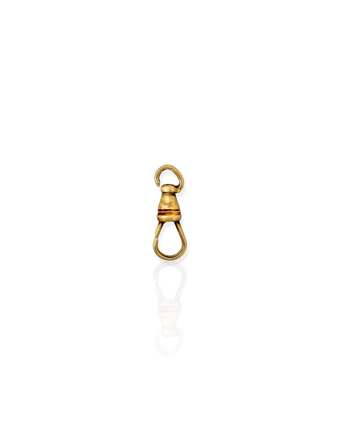 14k Gold Dog Clip