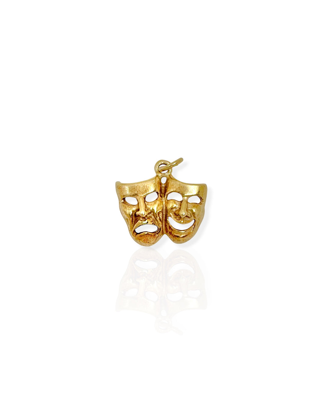 14k Gold Comedy and Tragedy Masks Charm