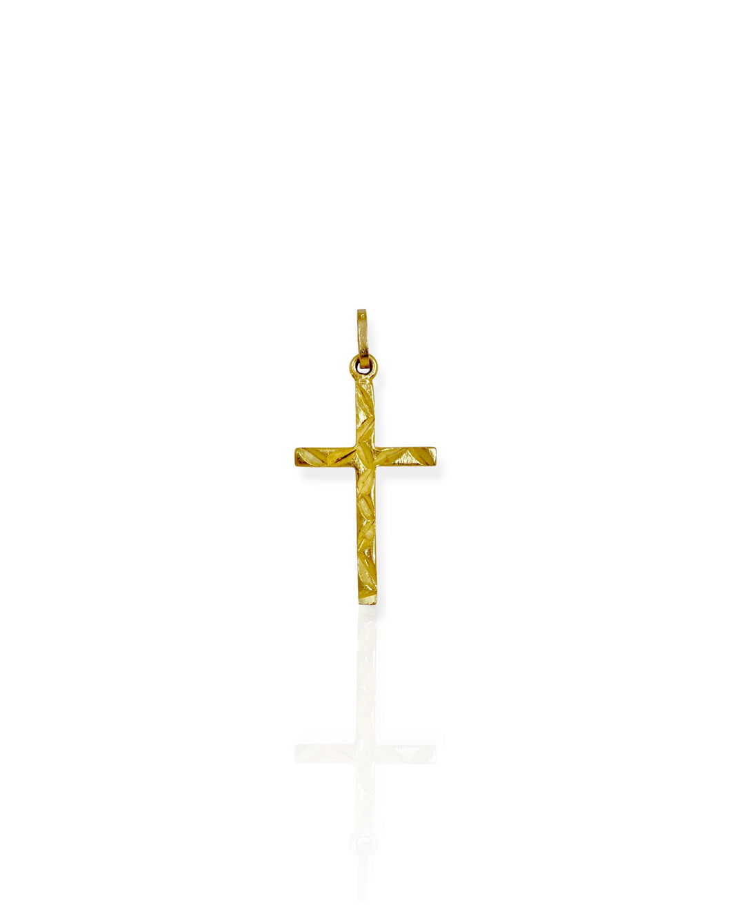 14k Gold Cross Charm