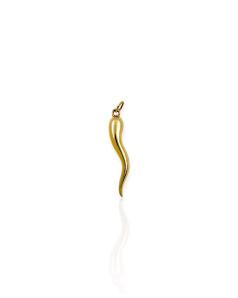 14k Gold Cornicello Charm