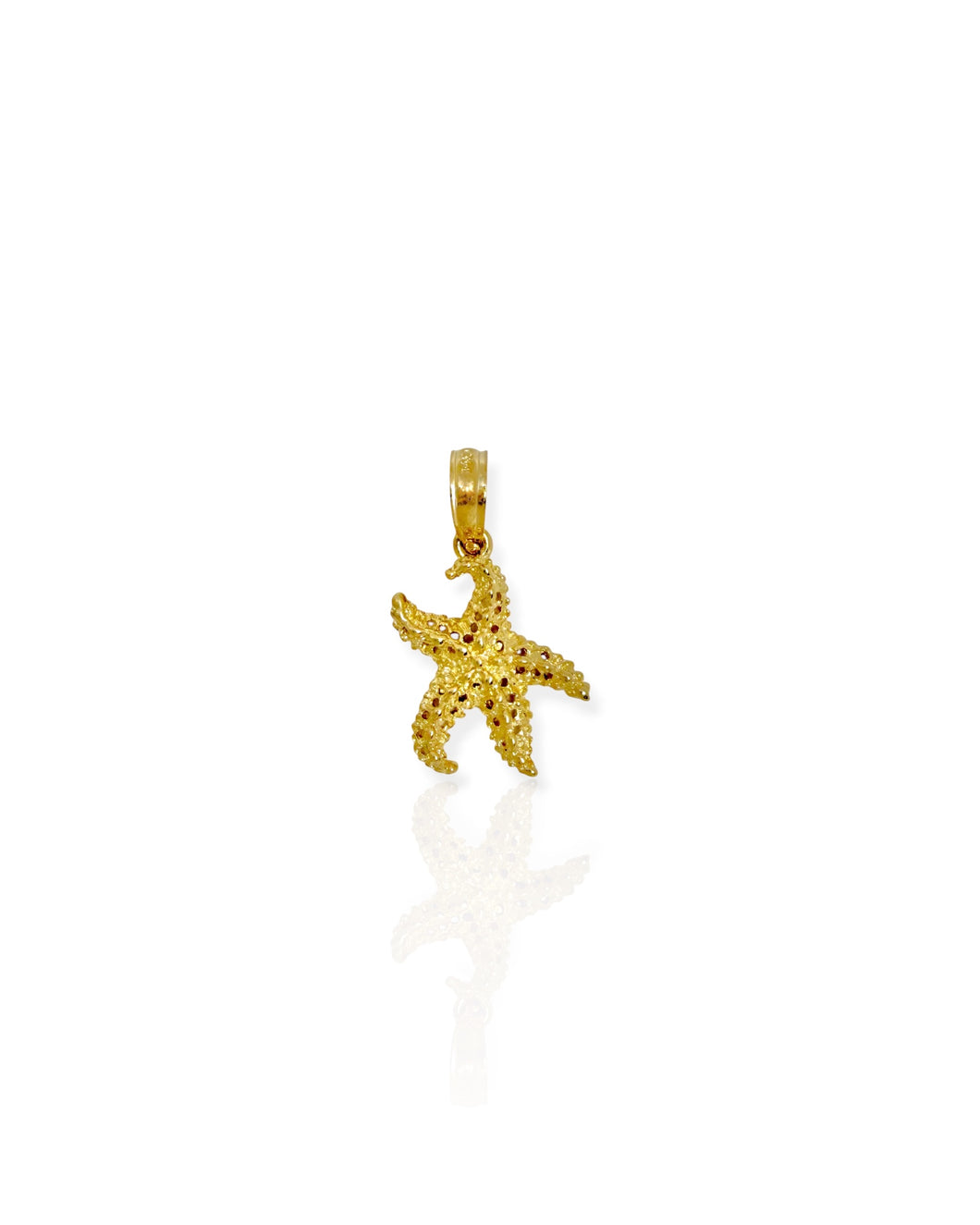 14k Gold Starfish Charm