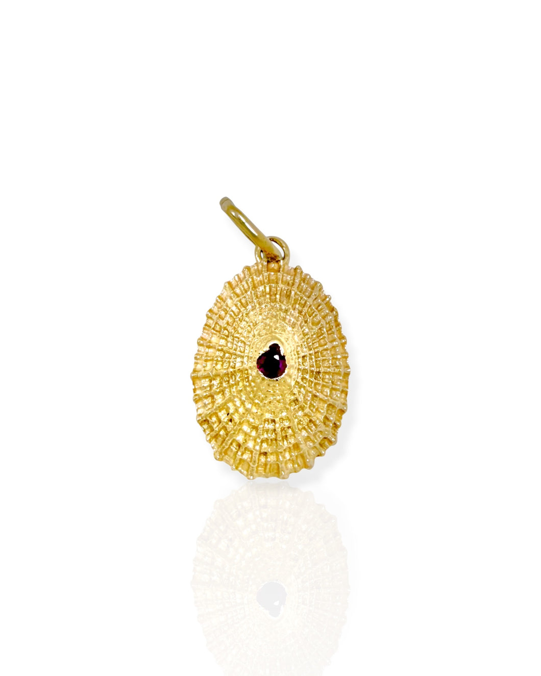 14k Gold Seashell Charm