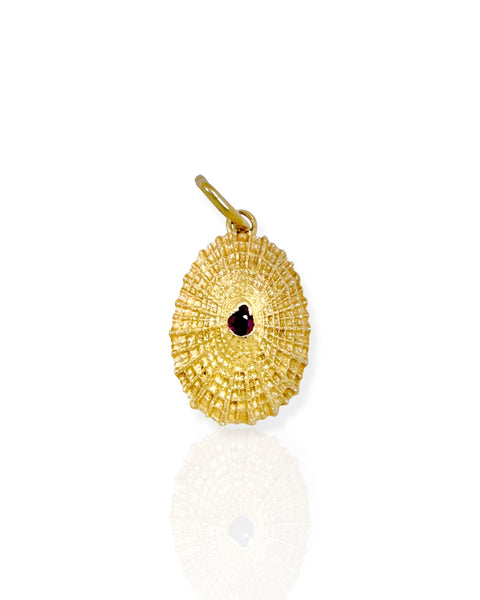 14k Gold Seashell Charm