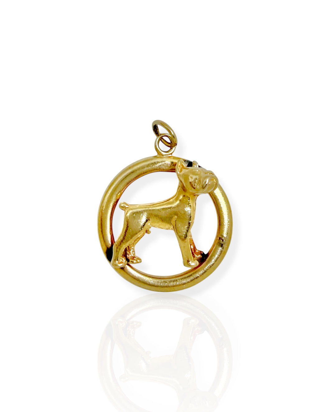 14k Gold Dog Charm