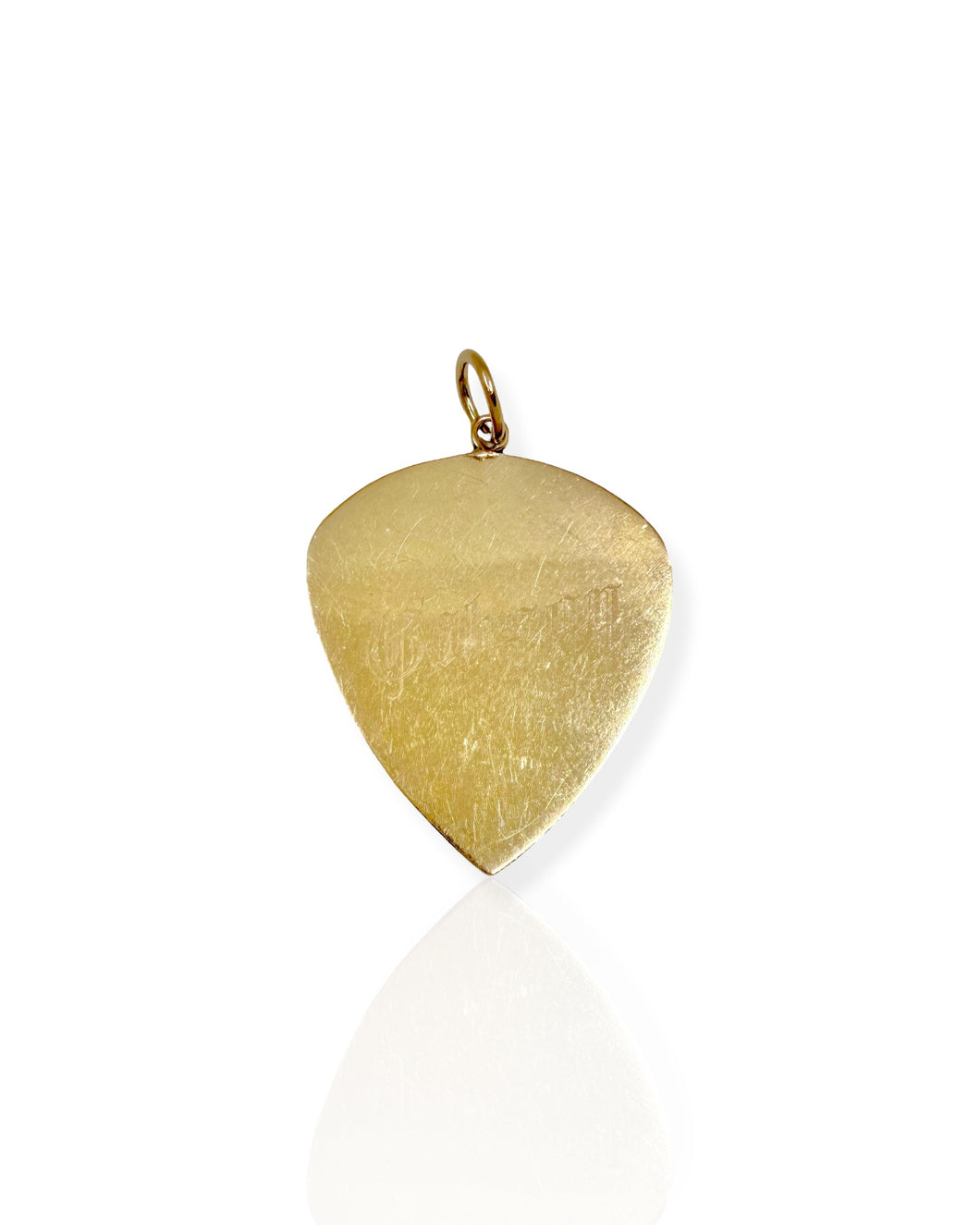 14k Gold Gibson Guitar Pick Charm