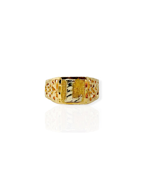 14k Gold Letter L Ring (5.5)
