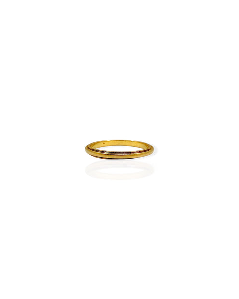 18k Gold Milgrain Ring (4.75/5)