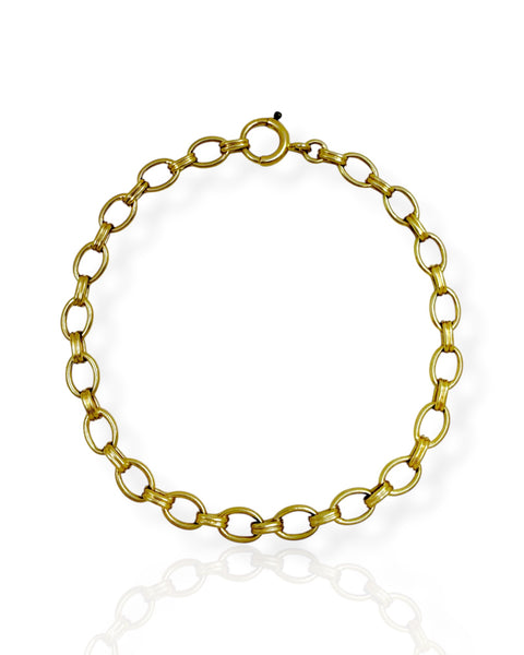 14k Gold Cable Chain Bracelet (7.5