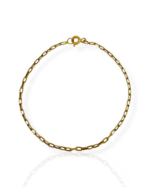 18k Gold Biker Chain Bracelet (7