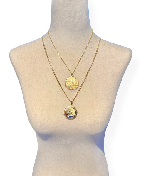 14k Gold "I'll Never Stop Loving You" Charm