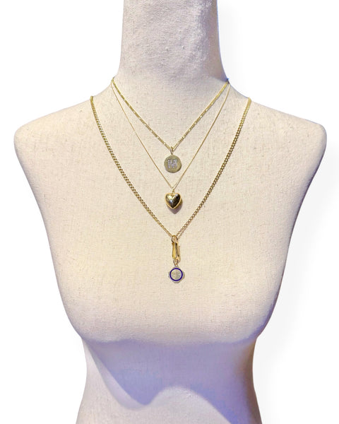 14k Gold Puffy Heart Charm