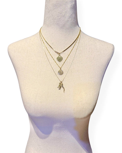 14k Gold Letter DWG Charm