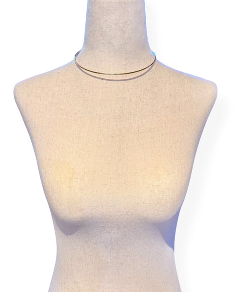 14k Gold Tiffany Torque Necklace (15")