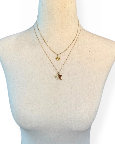 14k Gold Diamond X Charm