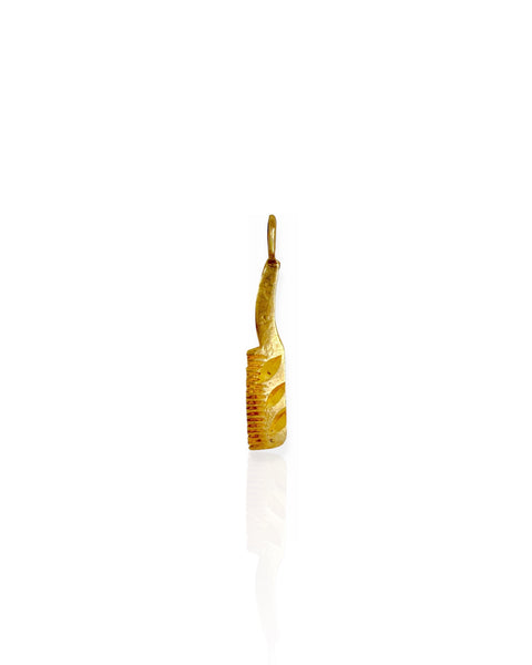 14k Gold Comb Charm