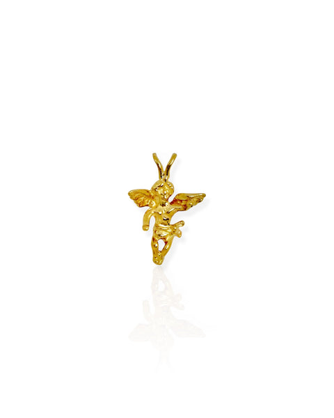 14k Gold Cherub Charm