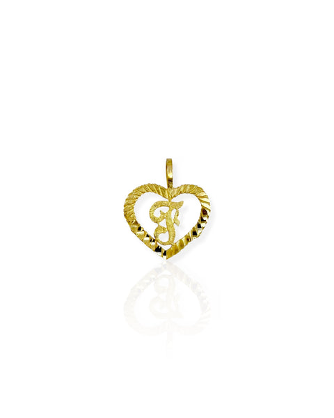 14k Gold Letter F Charm