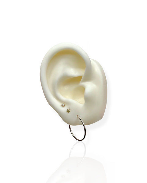 14k Gold Endless Hoop Earrings