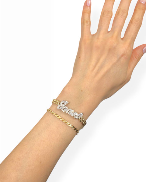 14k Gold Joan Bracelet (8")