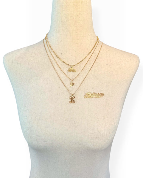 14k Gold Melissa Nameplate Charm