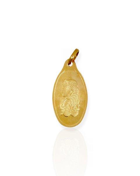14k Gold Fortuna Bar Charm
