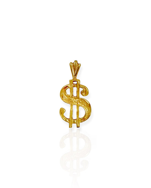 14k Gold $ Charm
