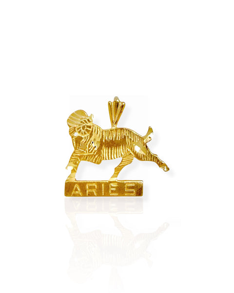 14k Gold Aries Charm