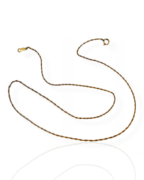 14k Gold Singapore Chain Necklace (16.25
