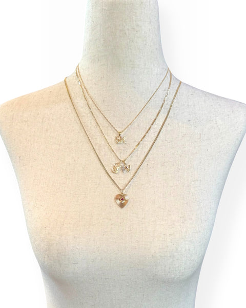 14k Gold Letter G/J/T Charm