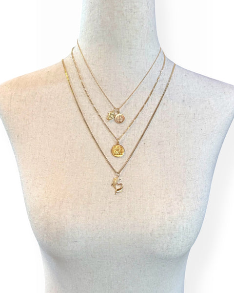 14k Gold Miraculous Medal Charm